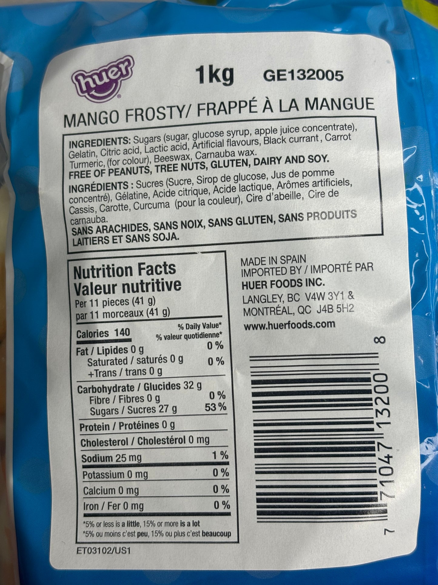 Frappé à la mangue